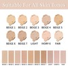 Liquid Foundation Cream, Full Coverage Matte Concealer Base Primer for