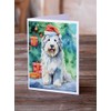 Caroline's Treasures Old English Sheepdog Christmas Greeting Cards Pack of