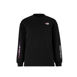 ASUS ROG Facial Reco Sweater (Crew Neck, Long Sleeve, Soft and Breathable French Terry Fabric, Premium Design by Republic of Gamers, Esports Gaming Apparel, Black)
