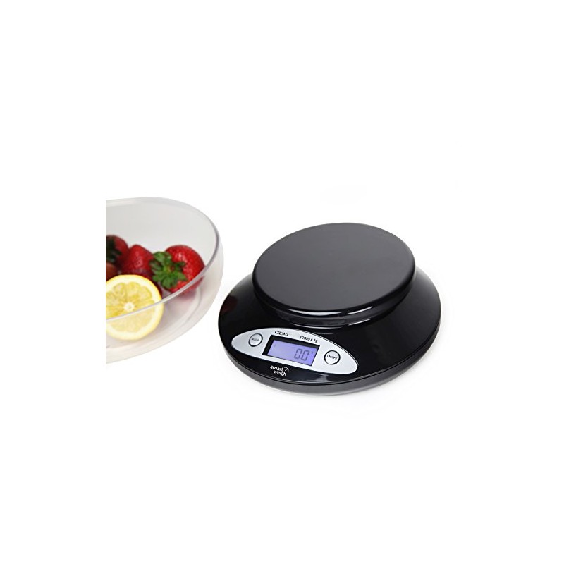 Smart Weigh Digital Kitchen Scale with Removable Bowl – 11lb/5kg