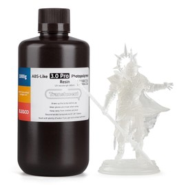 ELEGOO ABS-Like Resin 3.0 Pro, Higher Scratch-Resistance 3D Printing Photopolymer Resin, 405nm UV Resin for MSLA/DLP/LCD Printers Fast Curing High Precision Non-Brittle, Translucent 1000g