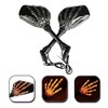 OKSTNO LED Skull Skeleton Hand Claw Side Mirrors Rearview Mirrors