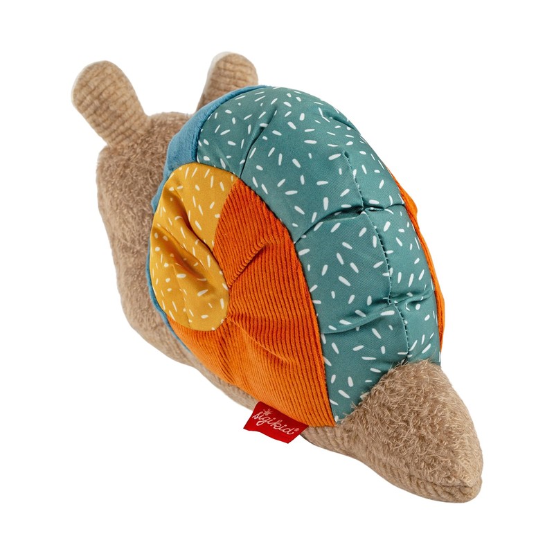 sigikid 43282 Snail Patchwork Sweety, Plush, Cuddly Toy, Cuddly Soft,