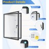 SWANCROWN Enclosed Notice Board Magnetic Bulletin Boards for Office with