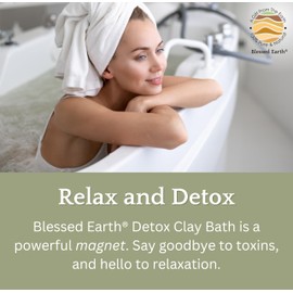Blessed Earth Detox Clay Bath, 100% Pure Sodium Bentonite Therapeutic Grade – Cleansing and Purifying, by Evenbetternow LLC, 4 lb (64 oz)