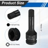 HARFINGTON 1/2" Drive Impact Hex Bit Socket 7/16 Inch SAE