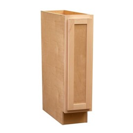 Quicklock RTA (Ready-to-Assemble) | Base Kitchen Cabinets - Shaker Style | Made in America (Raw Maple, 9" Wx34.5 Hx24 D Base)