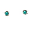 Turquoise Sterling Silver Round Stud Earrings 925 - (TQS1208155), Turquoise