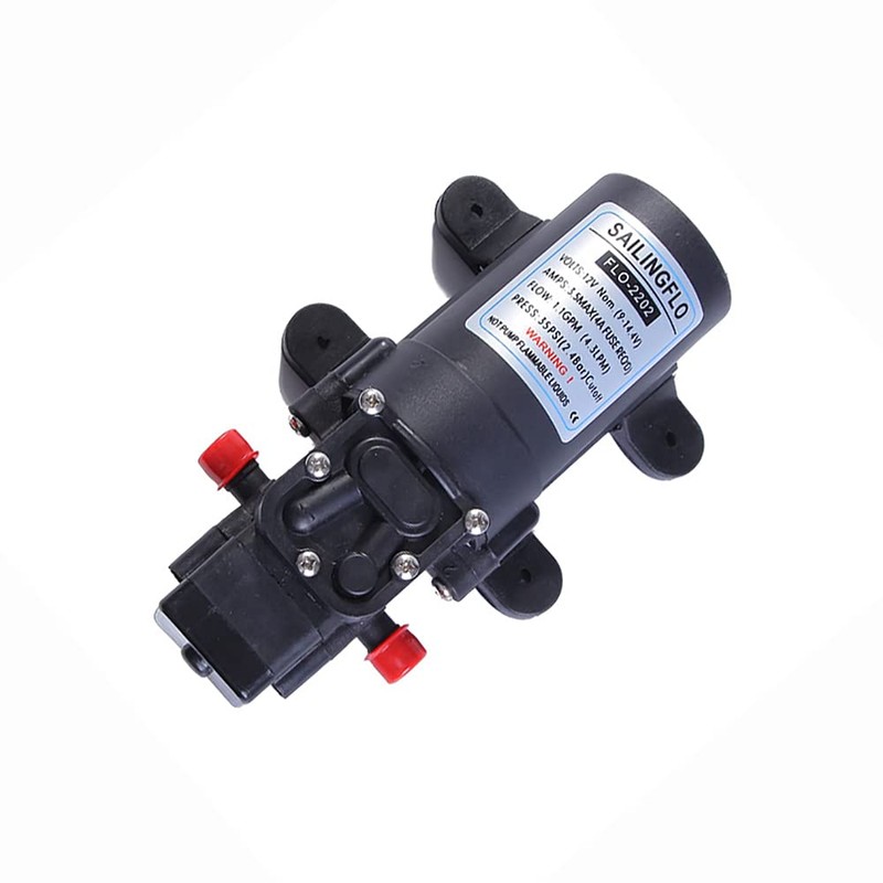 12v Water Pressure Diaphragm Pump 4.3 L/min 1.1 GPM 35