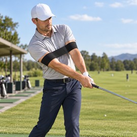 Golf Swing Trainer Band for Practice – Elastic Arm & Hand Motion Training Aid for Beginner Golf Practice
