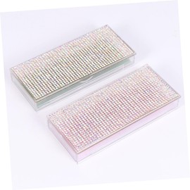 Baluue 3sets Eyelash Storage Box Organizer Case for False Lashes Easy Access Storage Container for Eyelash Application 2pcs*3