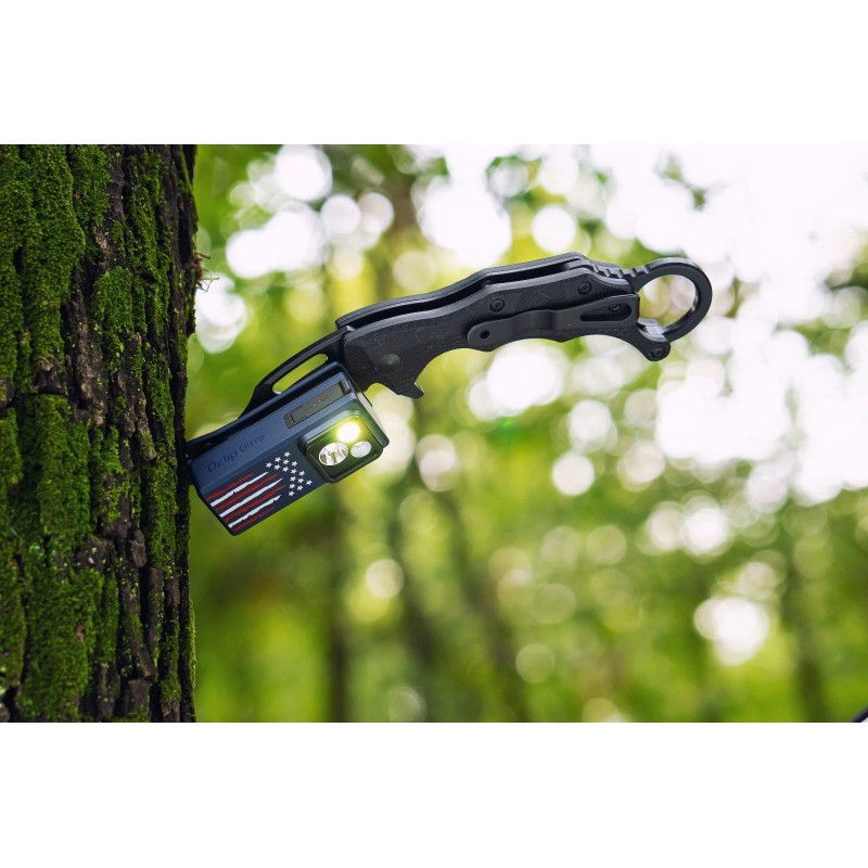 Olight Oclip Ultra Stars & Stripes Clip-On Light, Flood, Spot,