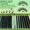 Kmilro Wispy Lash Clusters 8-16mm Fluffy Cluster Eyelash Extension 30D+40D
