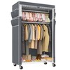 Raybee Rolling Clothes Rack with Cover Clothing Racks for Hanging