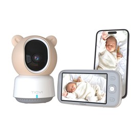 Tiqvi - Smart Baby Monitor with Monitor, Camera & App, 1080P, WiFi & Calex Smart App, Night Vision, Motion Detection, 2-Way Audio, Temperature Monitoring