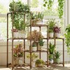 Bamworld Plant Stand Indoor Plant Shelf Outdoor Wood