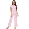 WiWi Viscose from Bamboo Pajama Sets for Women Soft V