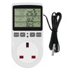 Digital Thermostat Temperature Controller, Socket Outlet 230V LCD Screen Temperature