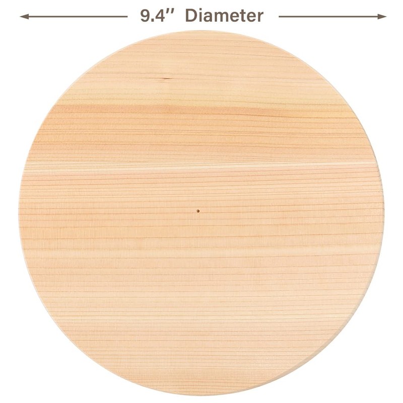Tikusan Otoshibuta 24cm Wooden Lid Made in Japan