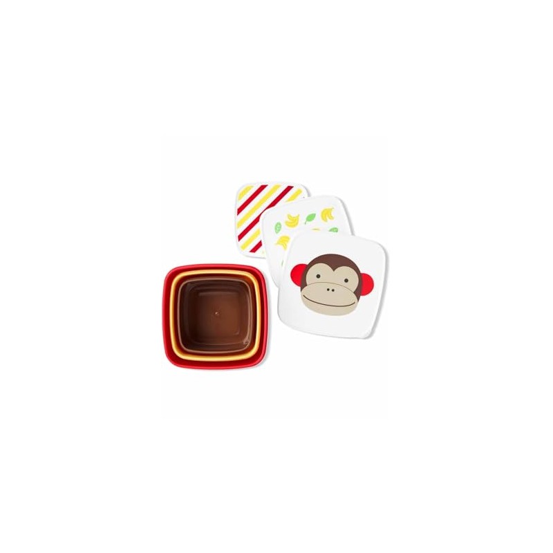 Skip Hop Toddler Snack Container Set, Zoo Snack Box Set,