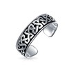 Celtic Knot Mid Finger Ring 925 Silver Adjustable Toe Rings