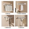 Peimscen Wall Mounted Laundry Drying Rack, Foldable Wall Mount Clothes