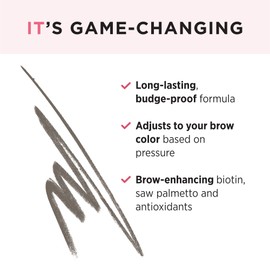 IT Cosmetics Brow Power Eyebrow Pencil, Universal Taupe - Long-Lasting, Budge-Proof Formula - With Biotin - For Light to Medium Brown & Gray Hair Colors - 0.005 oz