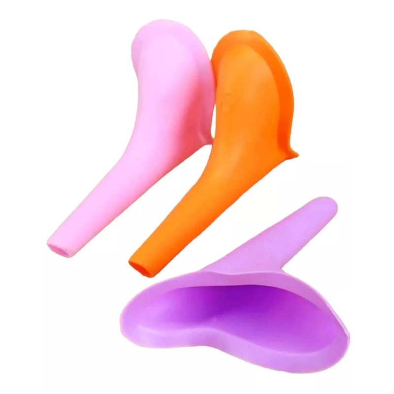 RinconKawaii Urinario Portátil Orinal De Viaje Femenino De Silicona