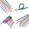 Hamiggaa 35 PCS Colorful Flexible Soft Bendable Pencil with Eraser,