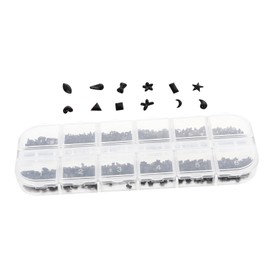Baluue 1 Box Nail Jewelry Drill Nail Art Craft 3D Rhinestones for Nails Art Jewelry Nail Sticker Creative Nail Decoration Nail Art Accessories Nail Diamonds Rhinestones DIY Plastic Black