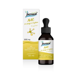 Liposomal NAC N-Acetyl-L-Cysteine Drops High Dose - 60,000 mg per Pack) 2000 mg NAC N-Acetyl-L-Cysteine per Daily Dose with Quercetin and Zinc - MCT Oil - High Bioavailability