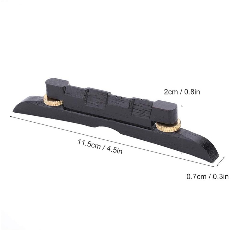 Mandolin Bridge, Adjustable Ebony Bridge Mandolin Instrument DIY Repair Parts