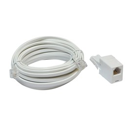 10 m ADSL Modem Lead (US to US Plugs) with UK to US Adaptor