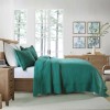 Queen Linens 3PCS Cotton Christmas Tree Oversized Bedspread Set Coverlet