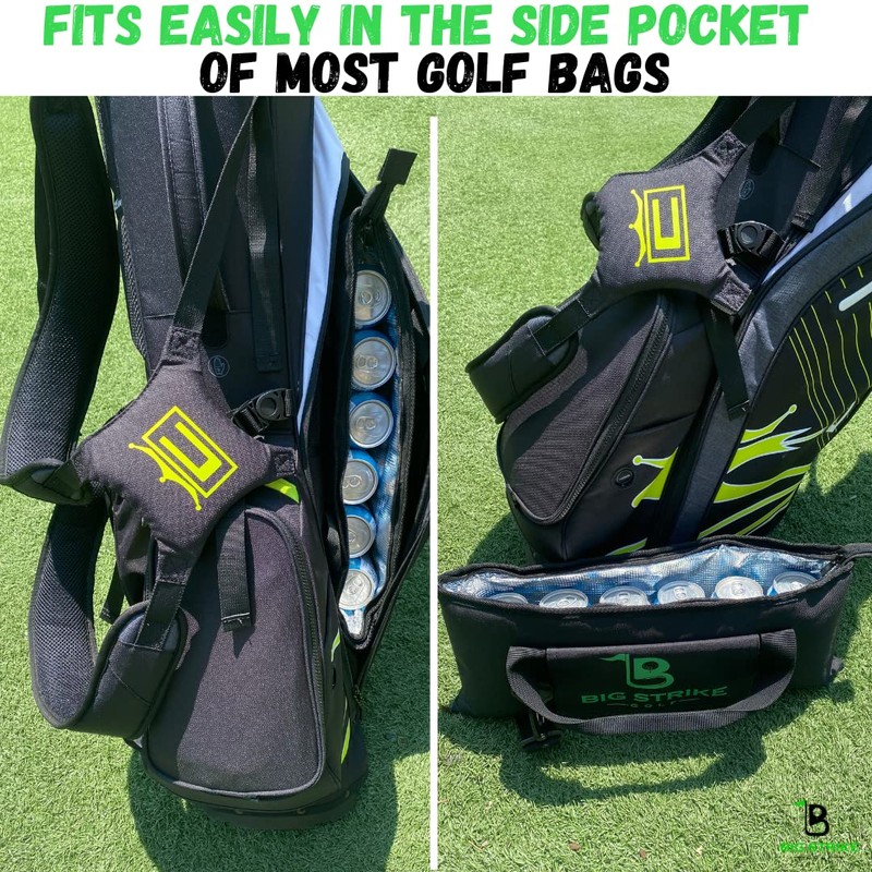 Big Strike Golf-Golf Cooler Bag for Golf Bag. Fits 6