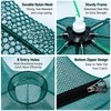 Portable Folding Fishing Trap – 8-Hole Mesh Cage for Crab,