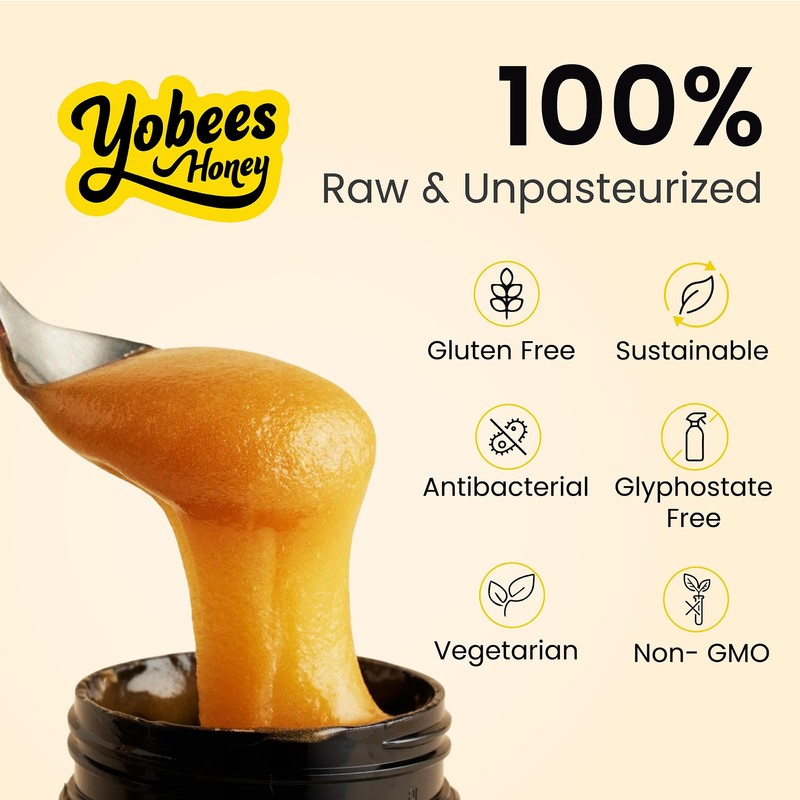 Yobees Honey Raw and unpasteurized New Zealand Manuka Honey Organic