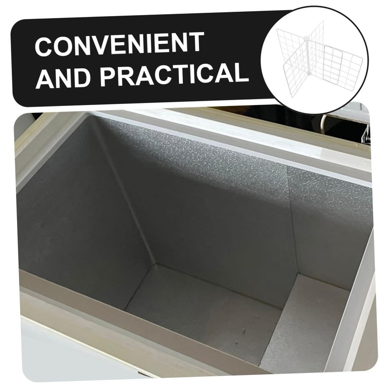 CIYODO Fridge Organizer Iron Wire Freezer Divider Partition Board Storage