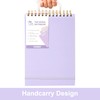 Yoment Top Spiral Notebook, Hardcover Steno Pads, 240 Pages Top