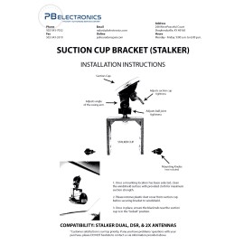STALKER POLICE RADAR  Suction Cup ANTENNA BRACKET Dual DSR 2X     #SC-S-U