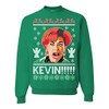 Memetic Ugly Christmas Sweater Home Alone Kevin! Unisex Sweatshirt Green