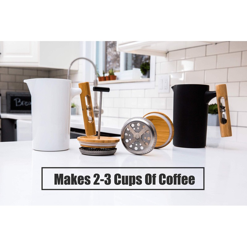 StramperPress| French Press coffee maker | HourGlass Timer| Coffee Press|