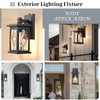 NAXTTII Exterior Lighting Fixtures Black Outdoor Porch Lights Wall Mount