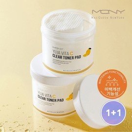 Maekqueen New York 1+1 유자 비타C 클리어 토너패드 100매 총 200매) 요철 모공 지성피부 좁쌀 닦토 1+1 Yuzu Vita C Clear Toner Pads (100 sheets total 200 sheets) Textured Pores Oily Skin Bumpy Skin Cleansing Pads