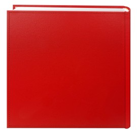 Pioneer Photo Albums 200-Pocket Sewn Leatherette Frame Cover Photo Album, 4 by 6-Inch, Red