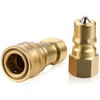 1 Set 1/4" Quick Disconnect Coupler Valve Quick Disconnect Coupler