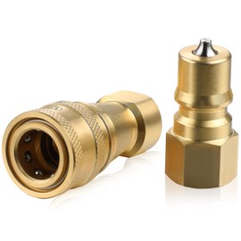 1 Set 1/4" Quick Disconnect Coupler Valve Quick Disconnect Coupler Valve for Carpet Cleaning Wand Truck Mount Carpet Cleaning Wand Valve