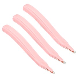 PATIKIL Staple Remover, 3 Pack Magnetic Staple Puller Desktop Removal Tool Cutting Tool for Office Home, Pink