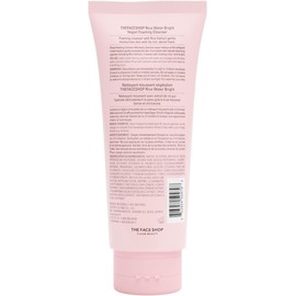The Face Shop Rice Water Bright - Limpiador Facial en Espuma con Agua de Arroz | Skincare Coreano Iluminador | Limpieza Profunda, Hidratación y Efecto Glow | Textura Cremosa