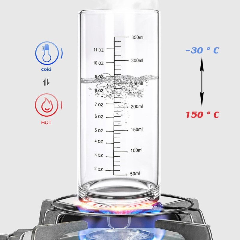 Graduated Glass Cup With High And Low Temperature Resistance,Measuring Cup,Breakfast